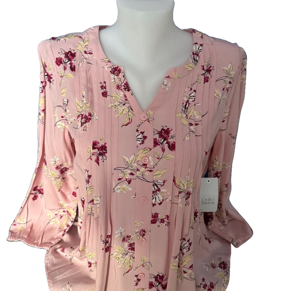 Croft & Barrow, Women’s Petite Small Blouse, BNWT